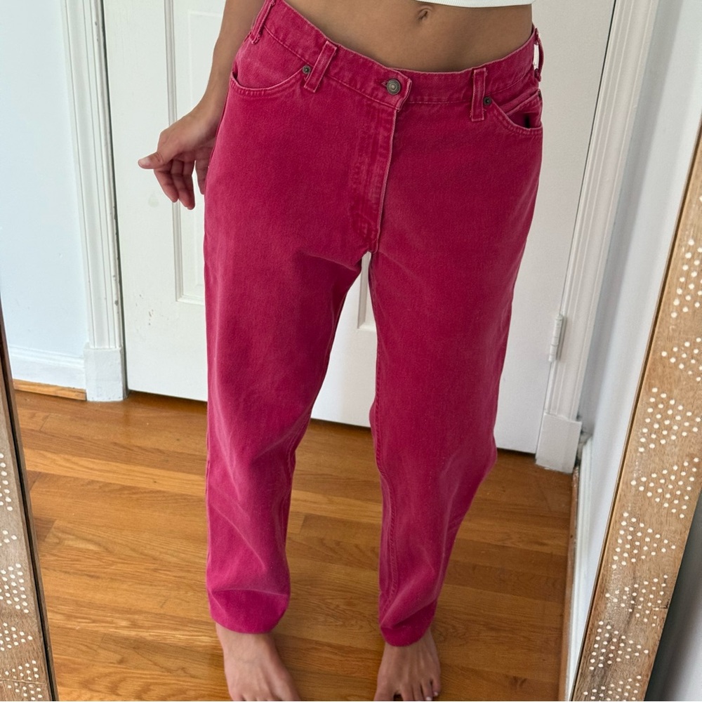 Red Vintage Levi's - ONE OF A KIND - orange tab levi's